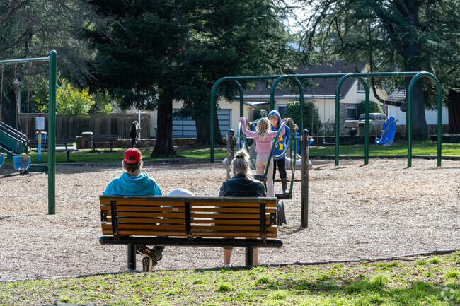 Your children will love the playgrounds at Todd Grove Park in the center of Ukiah.