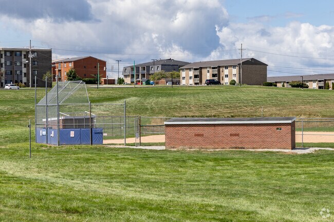 Students have access to ball fields at Richland Elementary School.