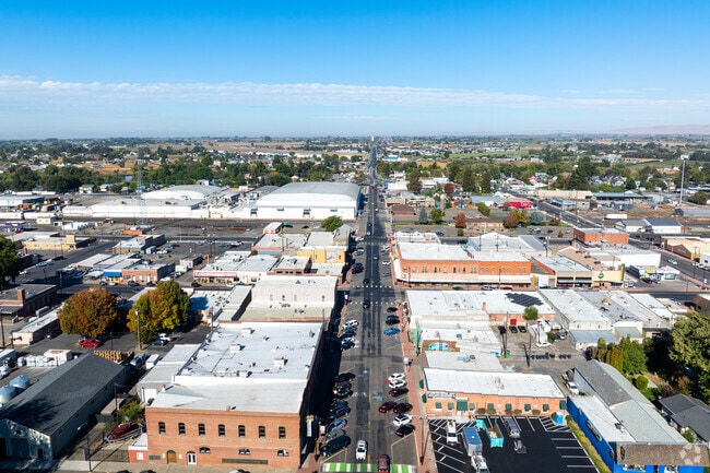 Downtown Prosser's gridded streets are full of a wide variety of local businesses.