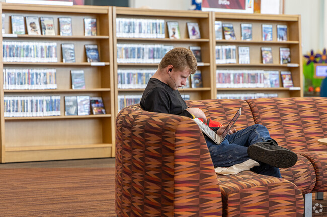 Residents of Wesleyan Hill can escape at the local Dayton Library.