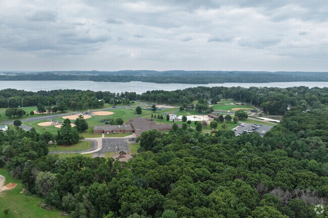 Wakanda Elementary School is near Lake Menomin.