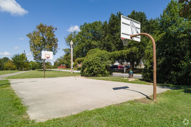 Enjoying a basketball game with friends at Sussman street park in Oakgrove