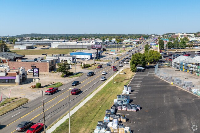 Residents of Massard have many retail options along the main road.