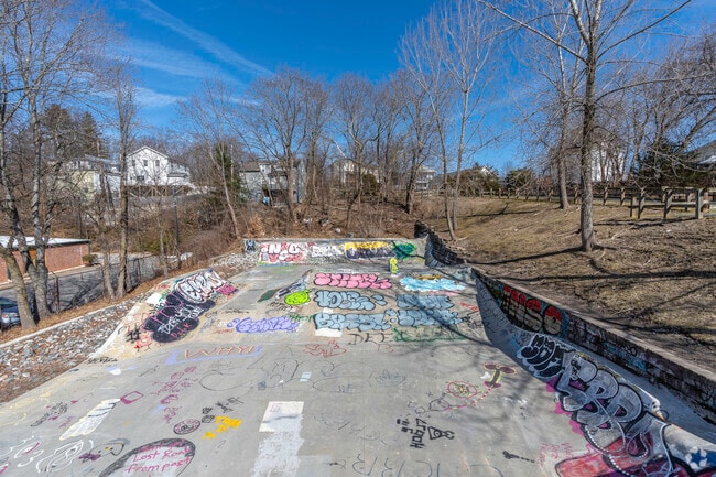 Catch some air at Manton Gateway Skatepark, a popular spot for skaters and riders in Manton.