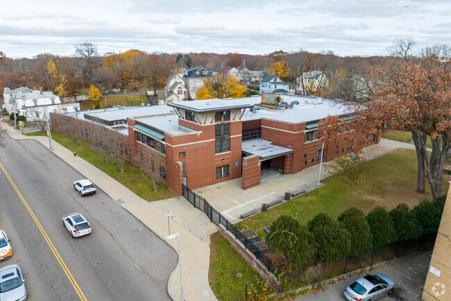 Dr. Catherine Ellison-Rosa Parks Early Education School is located in the Mattapan neighborhood.
