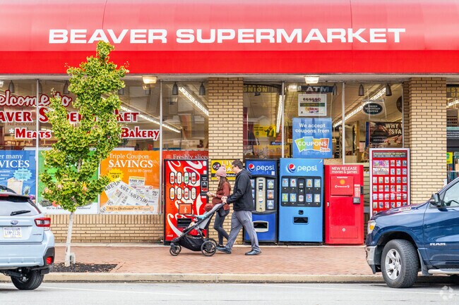 Beaver Supermarket is a walkable grocery store enjoyed by the community.