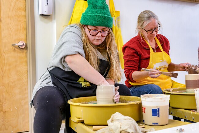 You'll find only friendly instruction from the teaching artists at Wheel House Studio.