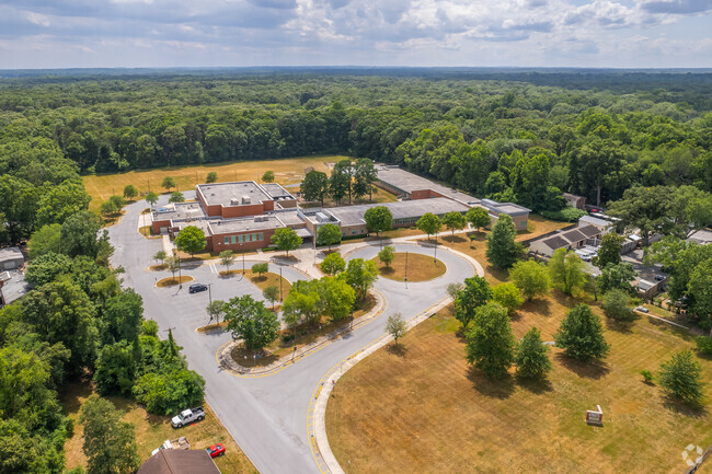 Overview of the Lake Shore Elementary School campus.