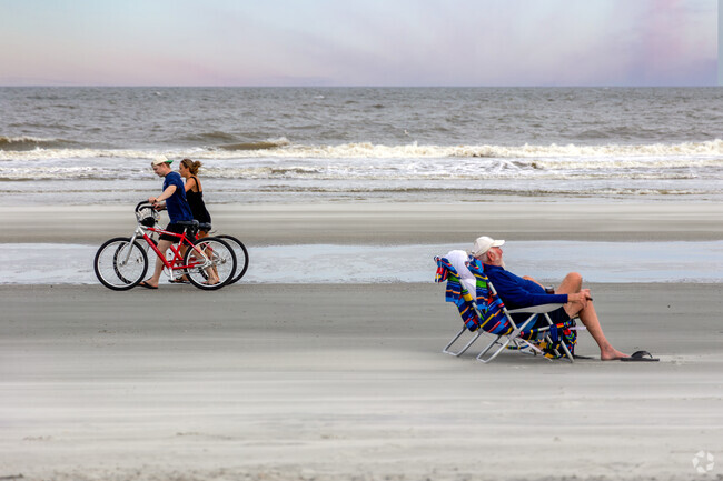 Coligny Beach in Hilton Head is the perfect spot to enjoy a sunset.