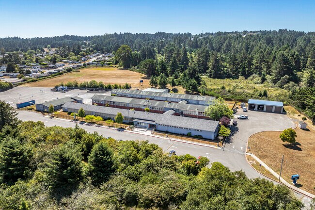 South Bay Elementary School offers a sprawling campus when viewed from above.