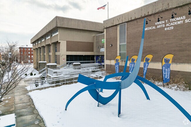 Information Technology and Computer Science are taught at Vivien T. Thomas Medical Arts Academy.