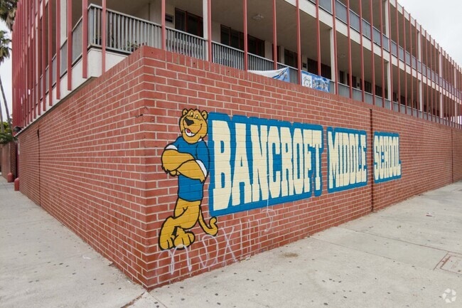 School pride at Hubert Howe Bancroft Middle School in Los Angeles.