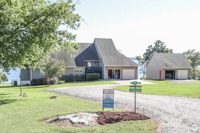 Find modern lakefront property down the gravel roads in Brent, South of Sallisaw.