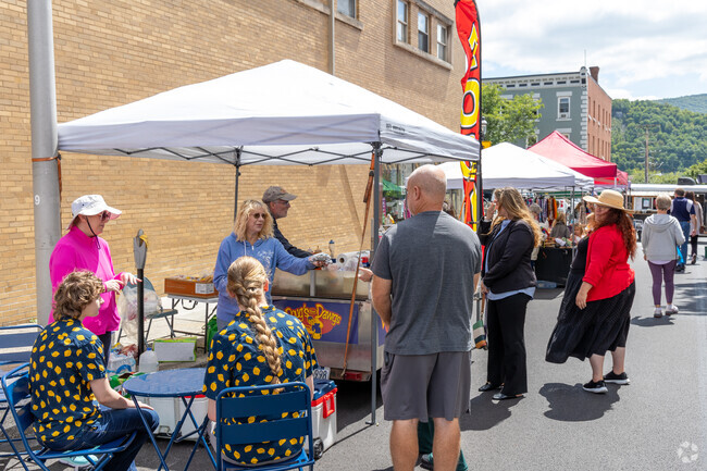 Quaint street fairs are help during the summer months in nearby Hollidaysburg.