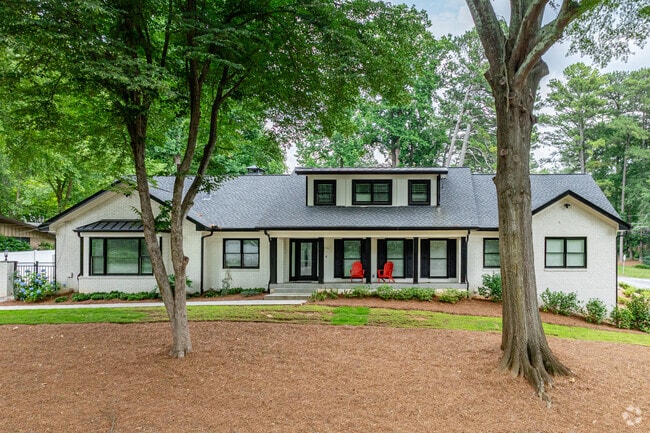This modern farmhouse-style home blends updated design with Southern charm in Sagamore Hills.