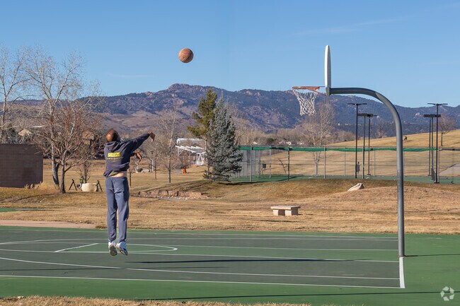 Shoot some hoops at Fossil Creek Park in Fort Collins.