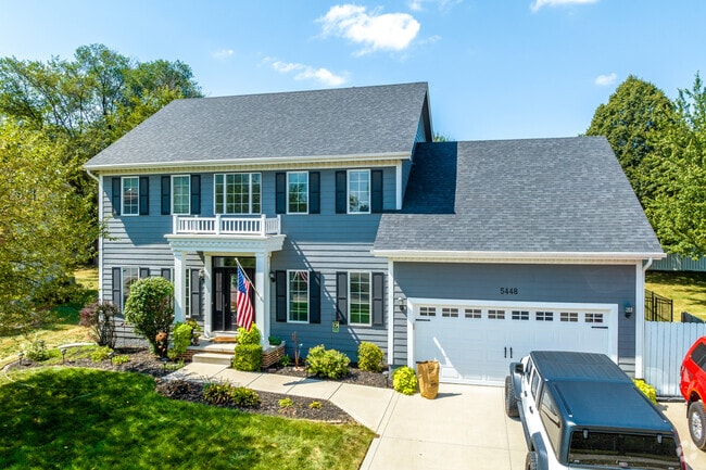 Some homes have a colonial influence in Southwest Johnston.
