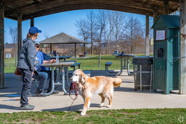 Your dog will appreciate the exercise from a walk in Lyon Oaks Dog Park.