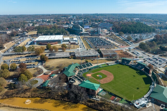 Clemson University has a mix of baseball, basketball, and football programs.