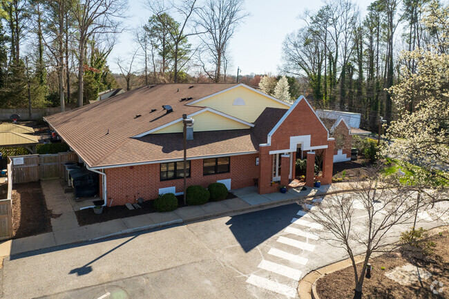 An aerial view of West End Montessori.