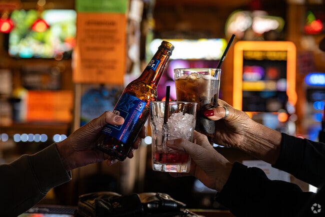Live music, pool tables and cold drinks draw crowds to Knotty Pine Saloon.