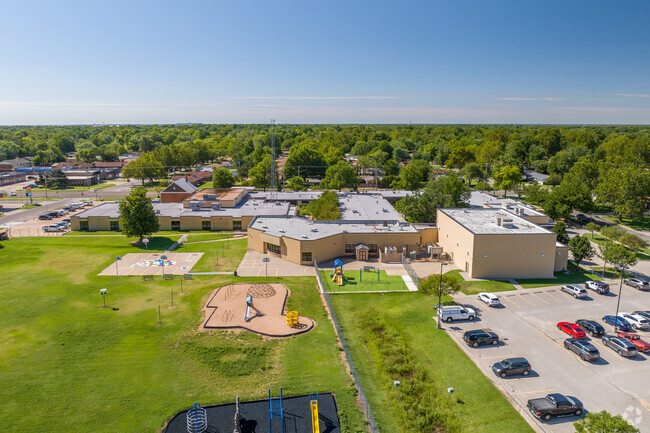 There are lots of outdoor activities at Peterson Elementary School.