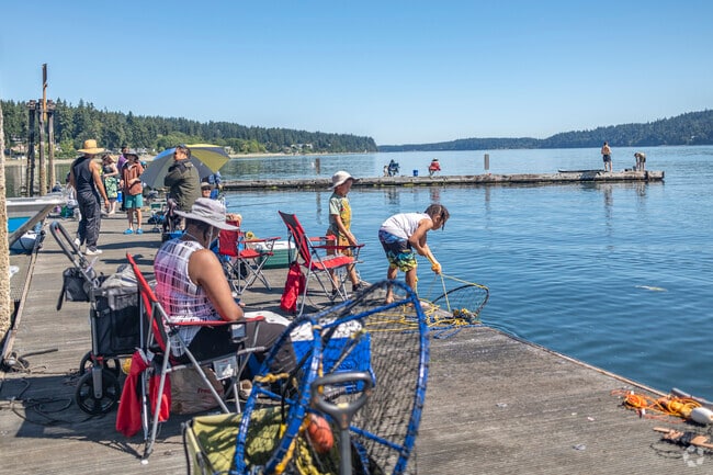 It's crabbing season at Illahee State Park in Enetai WA.