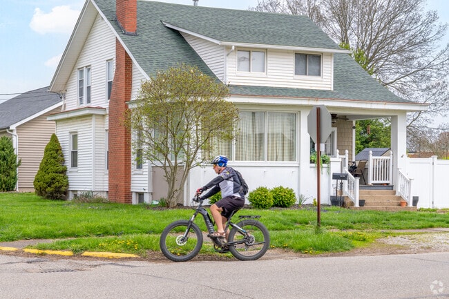 Boaz, WV is home to nicely paved residential streets, perfect for a leisurely bike ride through the neighborhood.