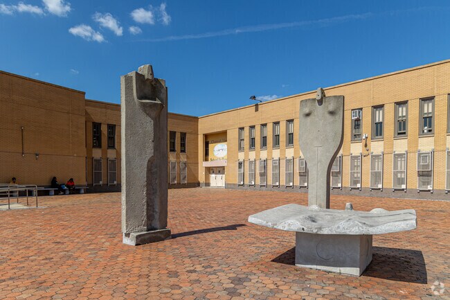 Rockaway Collegiate High School challenges and encourages children to learn.