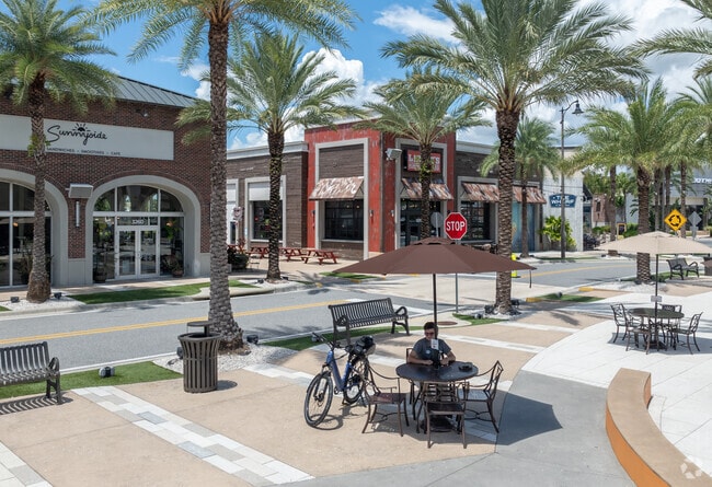 Sunset Walk is a shopping and dining district near Happy Trails.