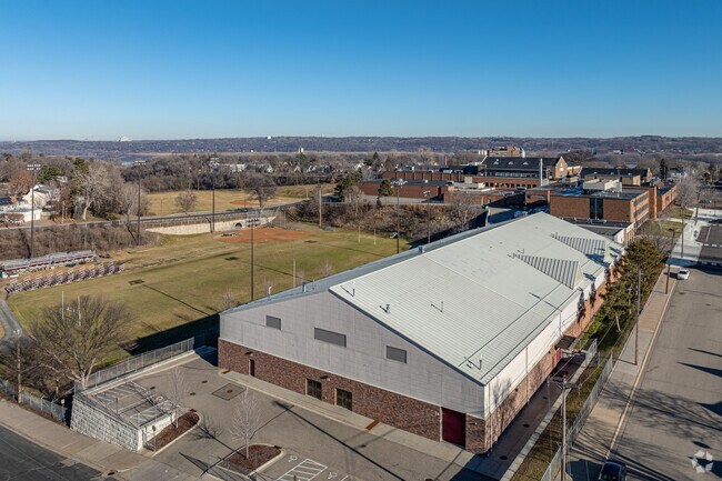 South St. Paul Secondary has an ice arena, football field, and baseball field on campus.