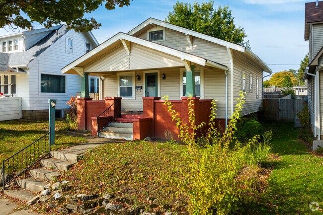 Large front porches provide a shady spot for Five Points residents to relax.