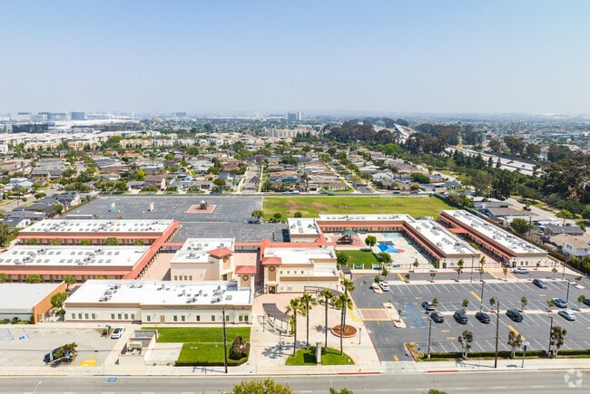 View of Juan Cabrillo Elementary School in Hawthorne, CA from above.