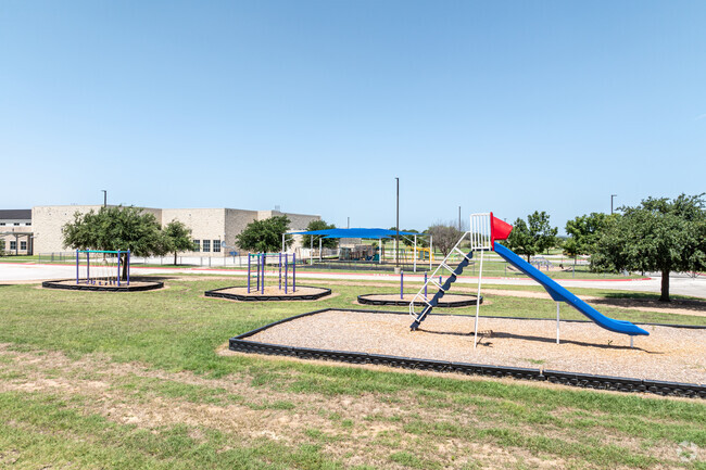 James E. Mitchell Elementary School offers spacious play grounds for students to enjoy.