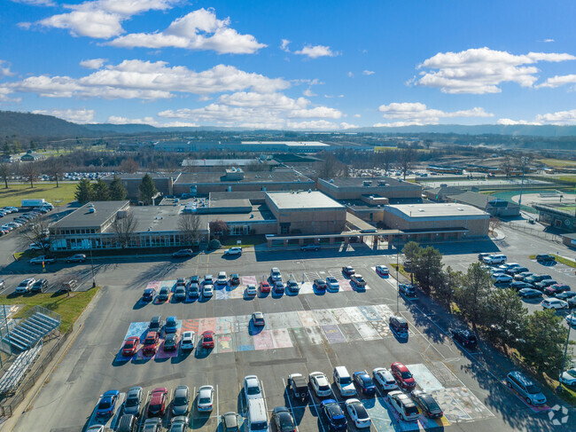Harrison Middle School is connected to the other grades in the district.