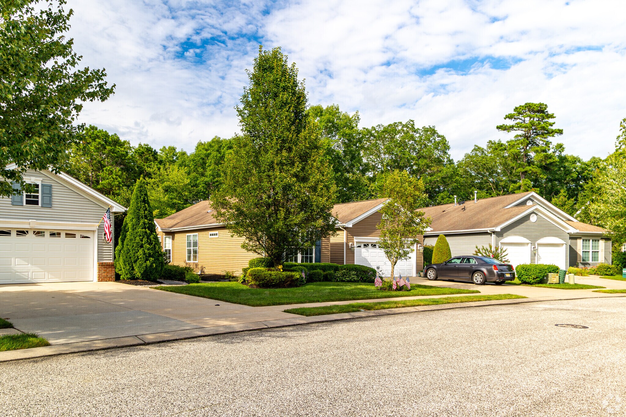 Find new traditional single-family homes wind along sidewalks of The Village of Blue Pines.