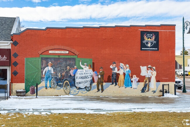 Early settlers came to Berthoud in the 1850s, a history that is kept alive in murals.