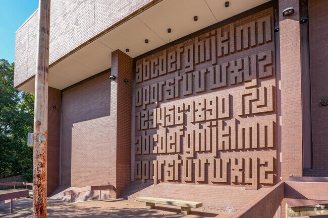 An artsy alphabet Wall in the Naylor Gardens Neighborhood.