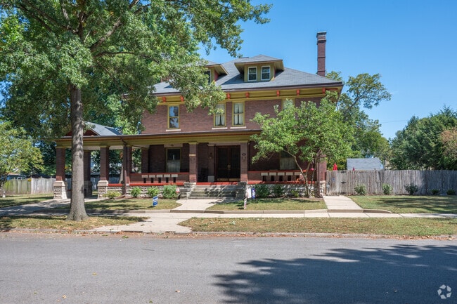 Large porches provide shade from the hot summer sun for Collett Park residents.