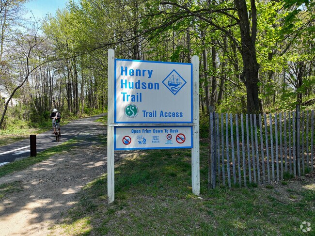 The Henry Hudson Trail is 24 miles long and goes through Cliffwood.