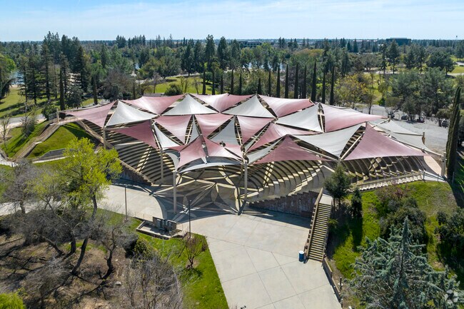 Woodward Park has a large amphitheater for performances outside in Northeast Fresno.