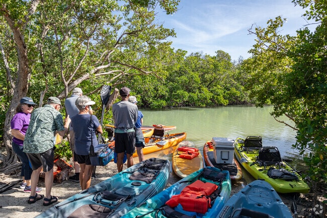 Pelican Landing residents can enjoy kayaking within the property, and inter-coastal waterways.