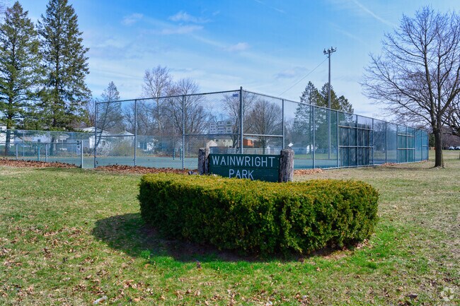 Wainwright Park, located in Churchill Downs, has a playground, picnic shelter and ball courts.