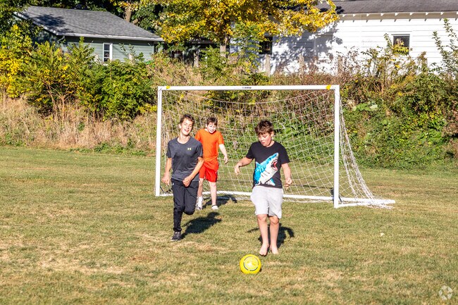Children are able to walk or bike to the green space behind Longfellow Elementary.