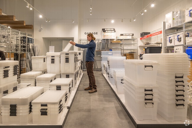 Organized living essentials at The Container Store near Edgewater Isle in Foster City.