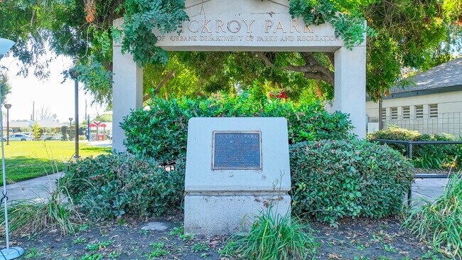 Vickroy Park welcomes visitors in the Burbank, California, community.