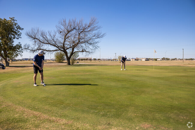 Enjoy a round of golf at Lawton Golf Course by Pecan Grove.