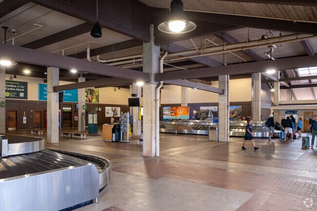 Lihue Airport offers modern conveniences for island-hoppers.