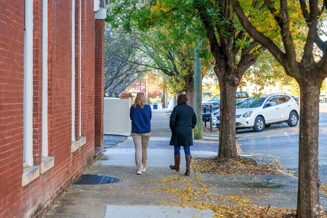 Minutes away, North Montgomery locals enjoy walking downtown.