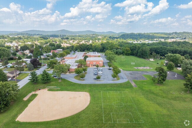 Lorane Elementary School has multiple athletic fields for children to get involved in sports.